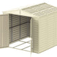 Duramax 8' x 8' DuraMate Shed with Foundation Kit 00384 view from above with open doors